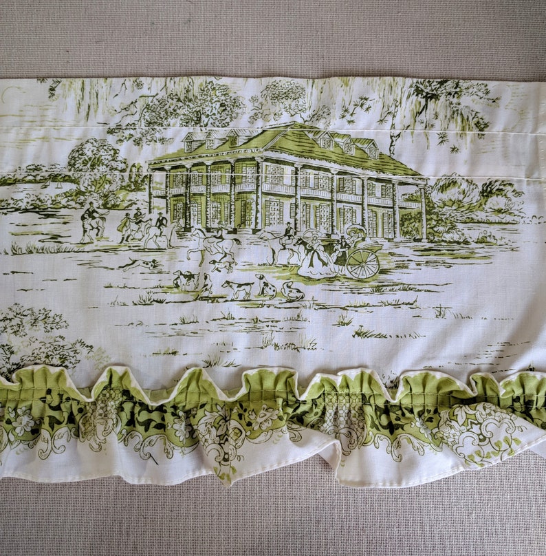 70 S Sears Kitchen Curtain Valance Plantation Life Etsy