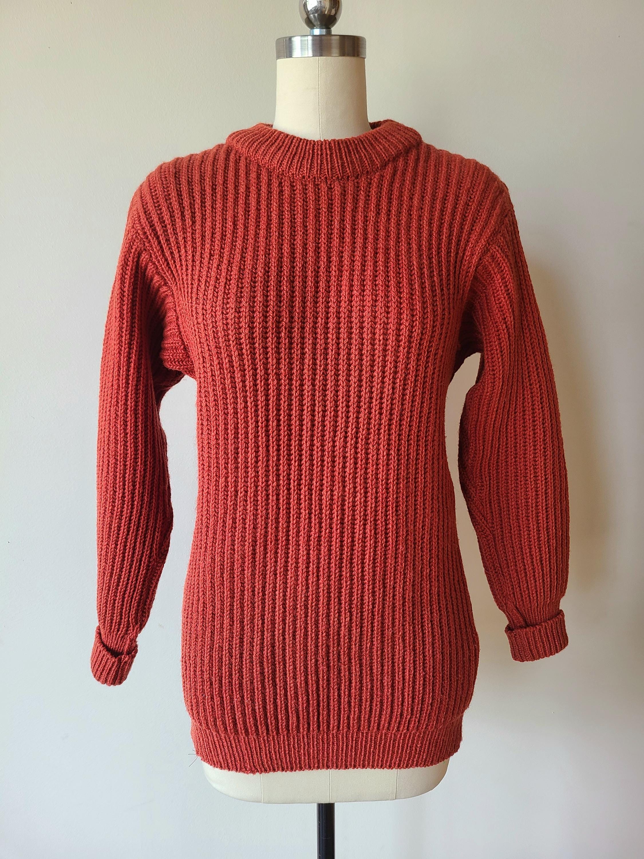 Vintage 70s English Wool Fisherman