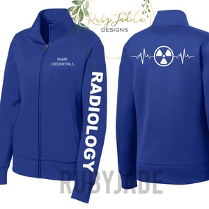 Radiology Tech | Radiologist | Personalized Embroidery | Sport Nursing Jacket | Sport Jacket | Fleece | Performance Fleece | Custom