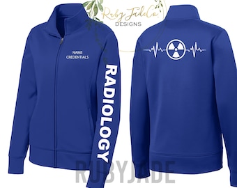 Radiology Tech | Radiologist | Personalized Embroidery | Sport Nursing Jacket | Sport Jacket | Fleece | Performance Fleece | Custom