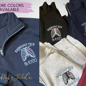 Radiology | Rad Tech | CT tech | Personalized Embroidery | QUARTER ZIP