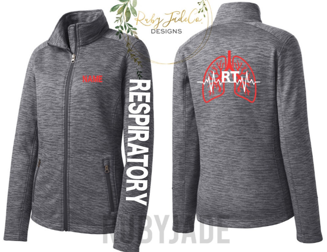 Respiratory Therapist personalized Embroidery Sport Nursing Jacket