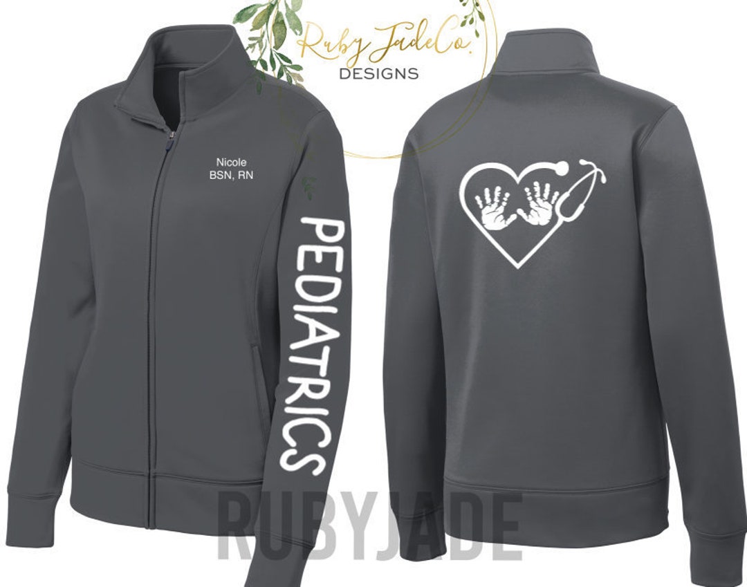 PEDIATRICS JACKET Embroidery Chest Sport Nursing Jacket Sport Jacket