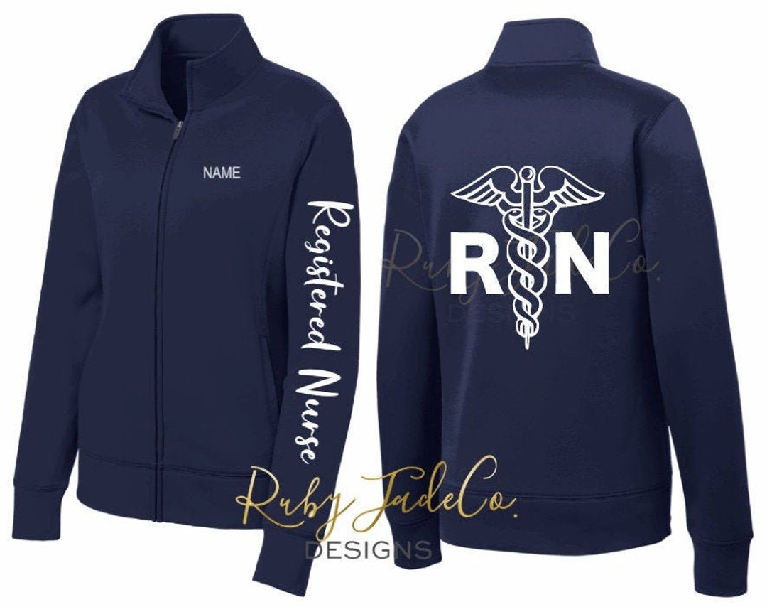 RN JACKET Signature Sleeve Caduceus Embroidery Sport - Etsy