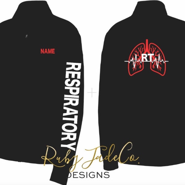 Respiratory Therapist | Personalized Embroidery | Sport Nursing Jacket | Sport Jacket | Fleece | Performance Fleece | Custom