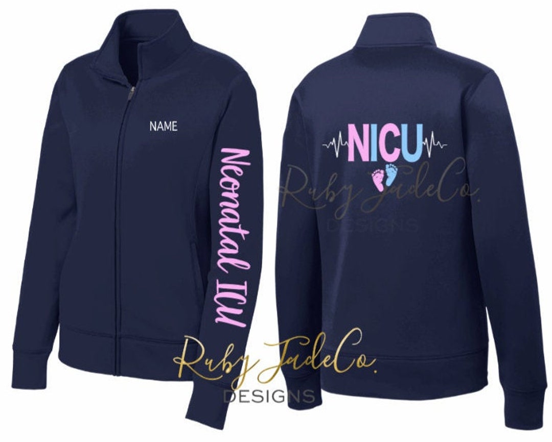 NICU Nurse Neonatal Nurse personalized Embroidery Sport Nursing Jacket