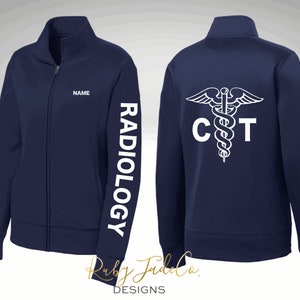CT | RADIOLOGY | Cat Scan | Radiology Tech | Radiology Nurse | Rad Tech | CT Tech | Sport Jacket | Performance Fleece