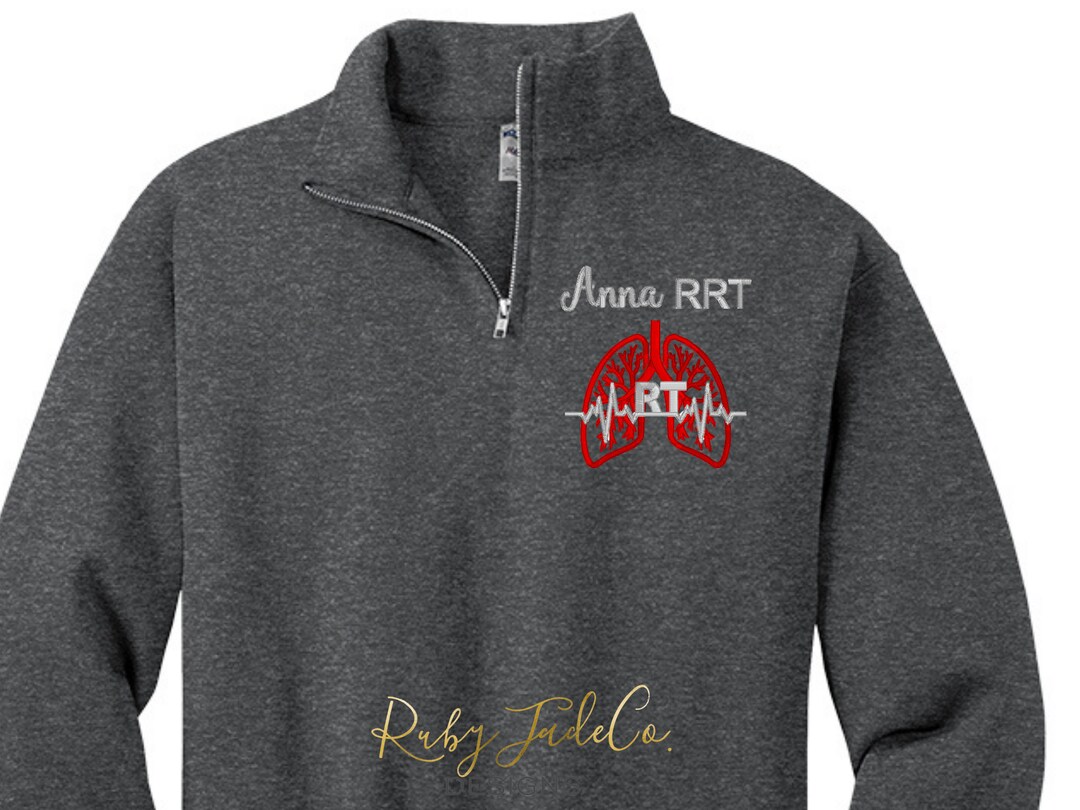 Embroidered Lungs Respiratory Therapist Respiratory Jacket Personalized