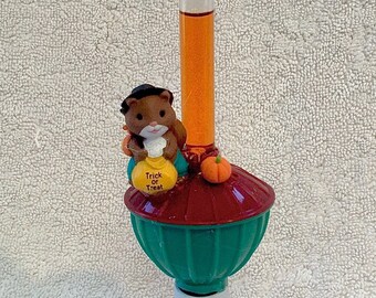 Halloween Bubble Lamp New! Halloween Night Light Cute Brown Bunny Halloween Ghost Holding Candy Sack /& Carrot Themed Bubble Light
