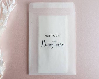 For your Happy tears Biodegradable bag - biodegradable - Peel and Seal -wedding