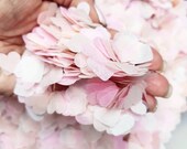 Blush mix Paper Heart Confetti - party, wedding, birthday biodegradable throwing confetti