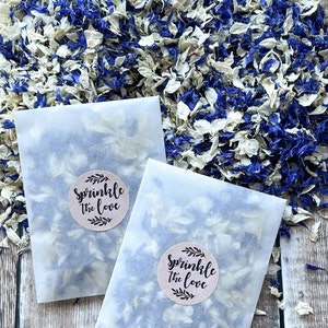 Best Wedding Confetti. 5 cups Biodegradable Dried Roses Petals & Dried  Pansies.