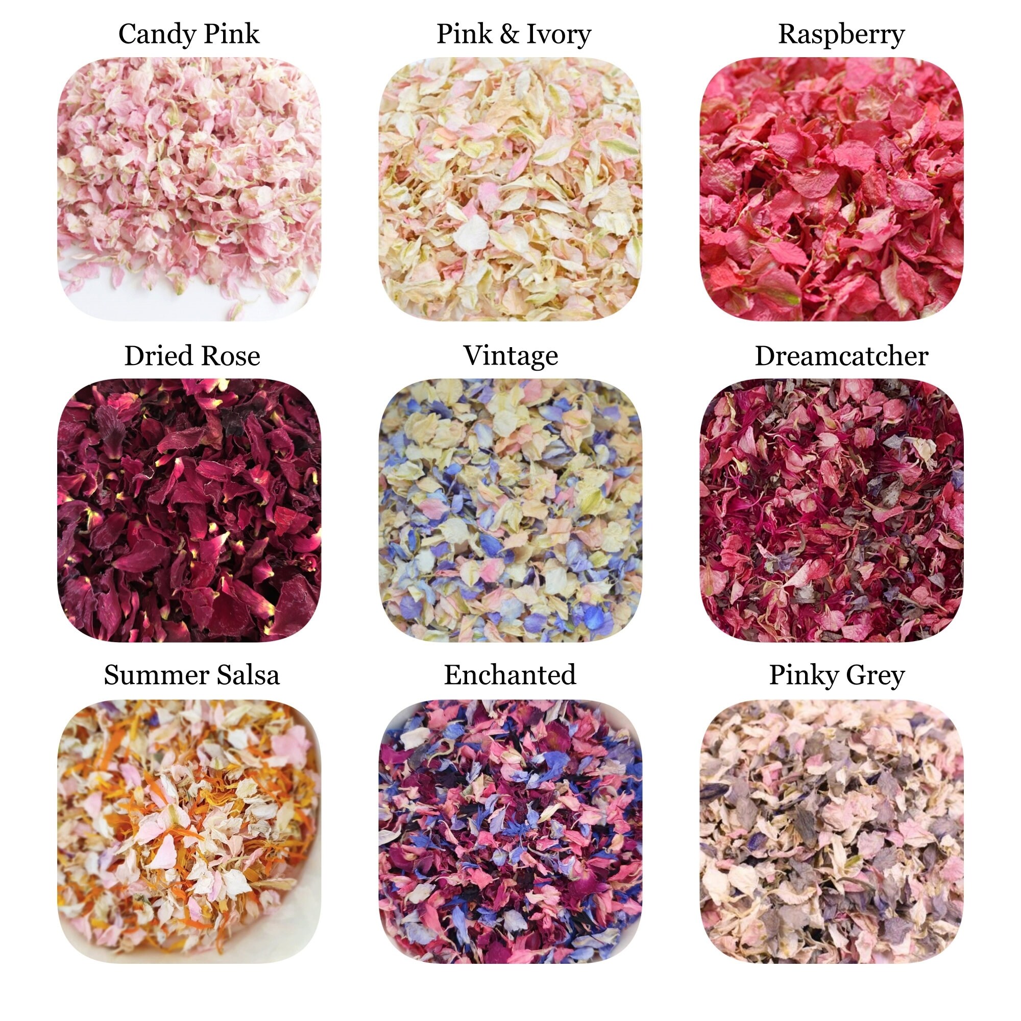 Wedding Dried Flower Packs Natural Petal Confetti Eco Etsy UK