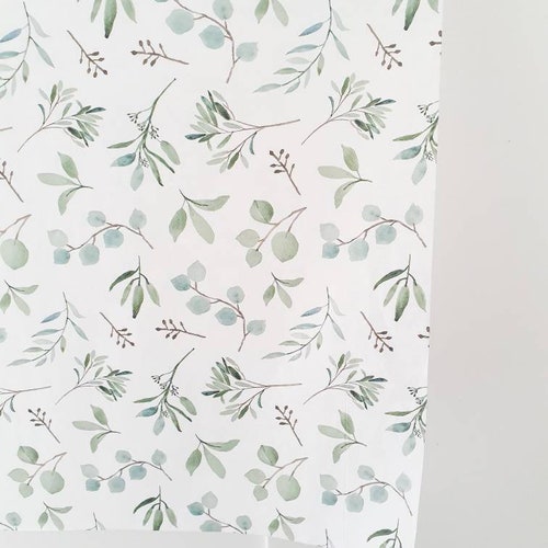 Eucalyptus Designed Tissue Paper Eco Friendly Wrapping Etsy