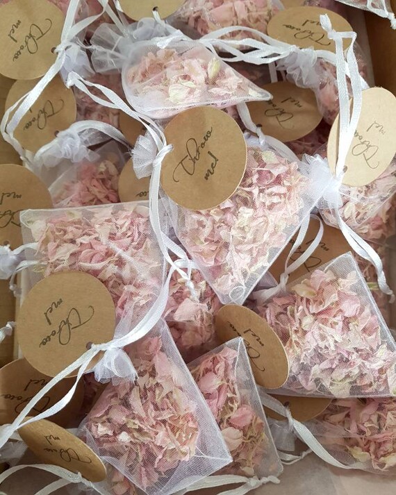 organza confetti bags