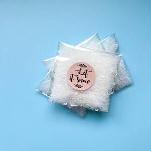 Paquets de confettis de neige biodégradables Laissez-le neiger Pack de confettis de mariage Effet de spectacle biodégradable pour le mariage au pays des merveilles d'hiver image 5