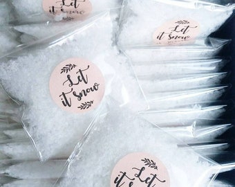 Biodegradable Snow Confetti - Let it snow - Wedding Confetti Pack - Biodegradable Show Effect for winter wonderland Wedding