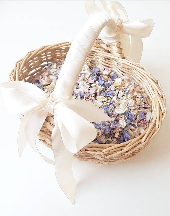 flower girl confetti basket