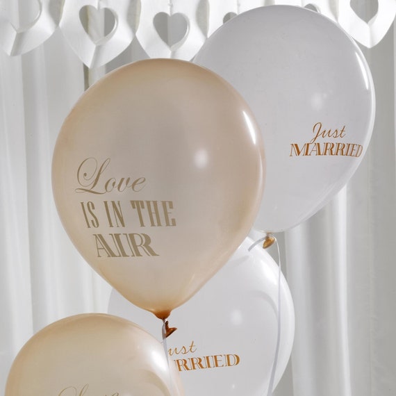 8 X Ivory Gold Wedding Party Decoration Chic Boutique Etsy