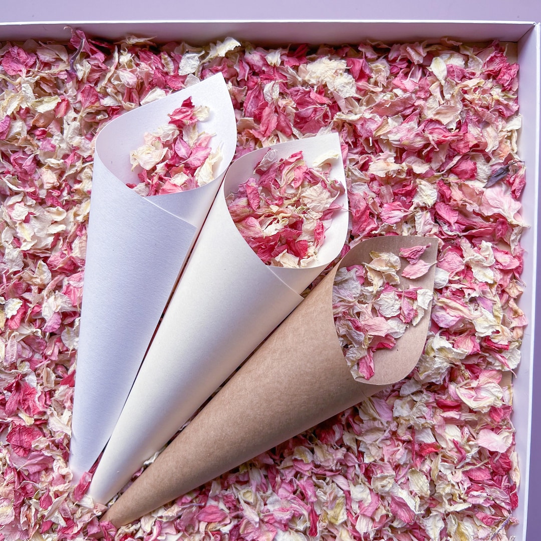 Pink Dried Flower Petal Confetti Natural Biodegradable Wedding Toss — free download