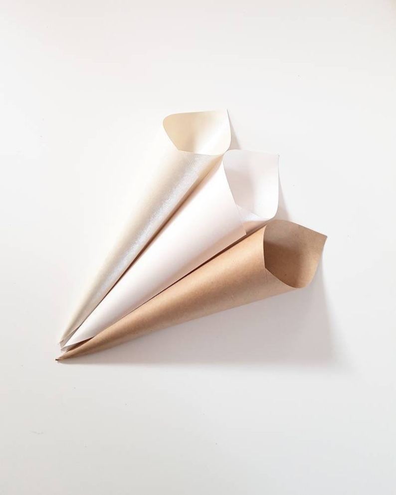 Rolled Wedding Confetti Cones Etsy UK