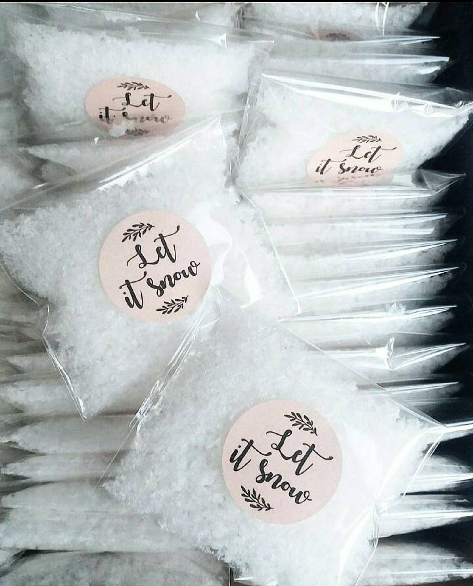 Biodegradable Snow Confetti Packets - Let It Snow - Wedding Confetti ...