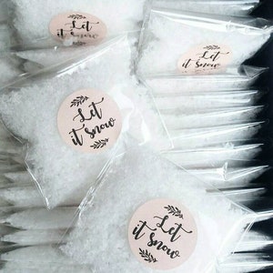 Paquets de confettis de neige biodégradables Laissez-le neiger Pack de confettis de mariage Effet de spectacle biodégradable pour le mariage au pays des merveilles d'hiver image 3