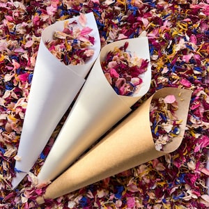 Mix di veri petali di fiori secchi - Coriandoli di petali di fiori secchi - Mix di petali di fiori secchi Indian Summer