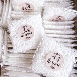 Biologisch afbreekbare sneeuwconfetti - Let it snow - bruiloftsconfettipakket - biologisch afbreekbaar showeffect voor winterwonderland-bruiloft