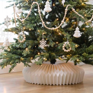 Jupe De Sapin De Noël Blanc écologique | Jupe Pliante | Jupe De Sapin De Noël - France