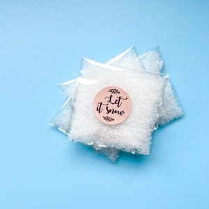 Biodegradable Snow Confetti - Let it snow - Wedding Confetti Pack - Biodegradable Show Effect for winter wonderland Wedding