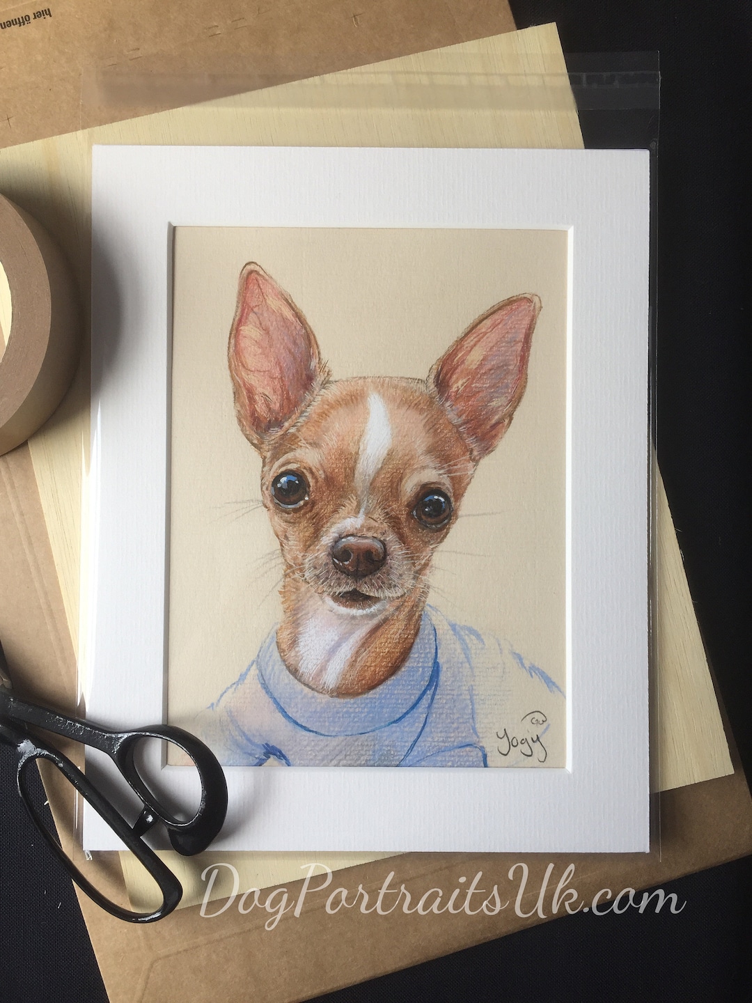 Pet Portraits, Custom Hand Drawn Dog Portrait Sketch in Watercolour ...
