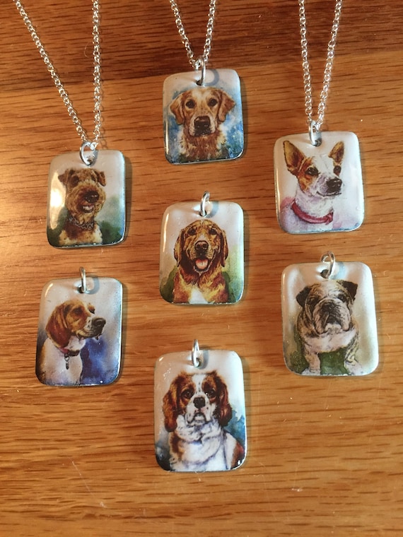 Dog Crystal Necklace Pendant Jack Russel Exceptional Gift Collection
