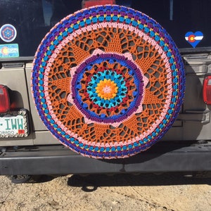 CUSTOM Spare Tire Cover Crochet Wheel Cover
