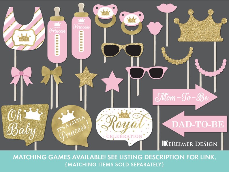 Mini Wine Bottle Labels for a Princess Baby Shower in Pink and Etsy