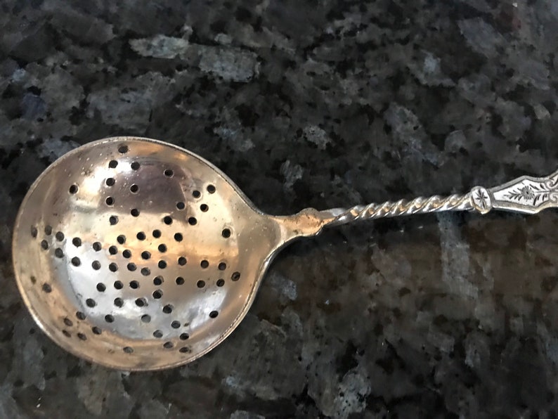 Silver Plate EPNS Sugar Sifter Spoon 1920s Etsy