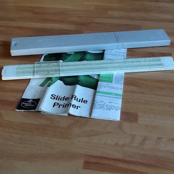 Vintage Slide Rule Faber Castell c80s with instructions & case.