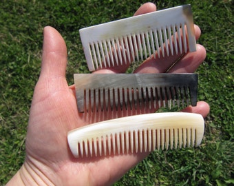 Beard combs, Small hair combs, Moustache, Kids, Man, Short hair, Ox horn, Pocket comb, Men styling, Hipster, Handmade, Gift, Free shipping