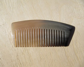 Horn comb, Hair comb, Ox horn, Unisex, Gift, Pocket comb, Natural horn, Free shipping, Eco friendly, Man, Woman, Child, Handmade, Handcraft