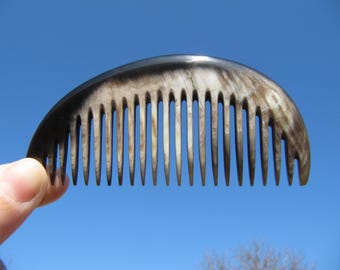 Horn comb, Hair comb, Ox horn, Unisex, Gift, Mini comb, Short hair, Pocket comb, Kids, Girls, Natural horn, Free shipping, Man, Woman