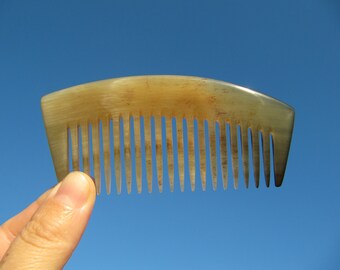 Horn comb, Hair comb, Ox horn, Unisex, Gift, Mini comb, Pocket comb, Kids, Girls, Natural horn, Free shipping, Man, Woman, Handmade, Eco