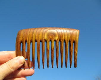 Hair comb, Rhustyphina, Handmade, Natural wood, Free shipping, Gift, Women, Girls, Kids, Large comb, Thick hair, Hair accessories, Eco