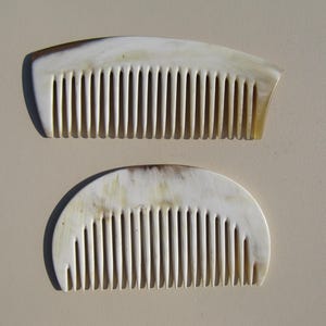 Kammen, hoornkammen, natuurlijke hoorn, uniseks, mannen, vrouwen, lijnzaadolie, cadeau, handgemaakte kammen, gratis verzending, haaraccessoires, ossenhoorn