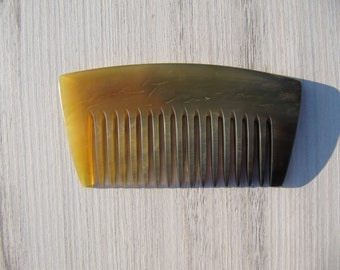 Horn comb, Hair comb, Ox horn, Unisex, Gift, Small comb, Pocket comb, Childish comb, Natural horn, Free shipping, Man, Woman, Handmade
