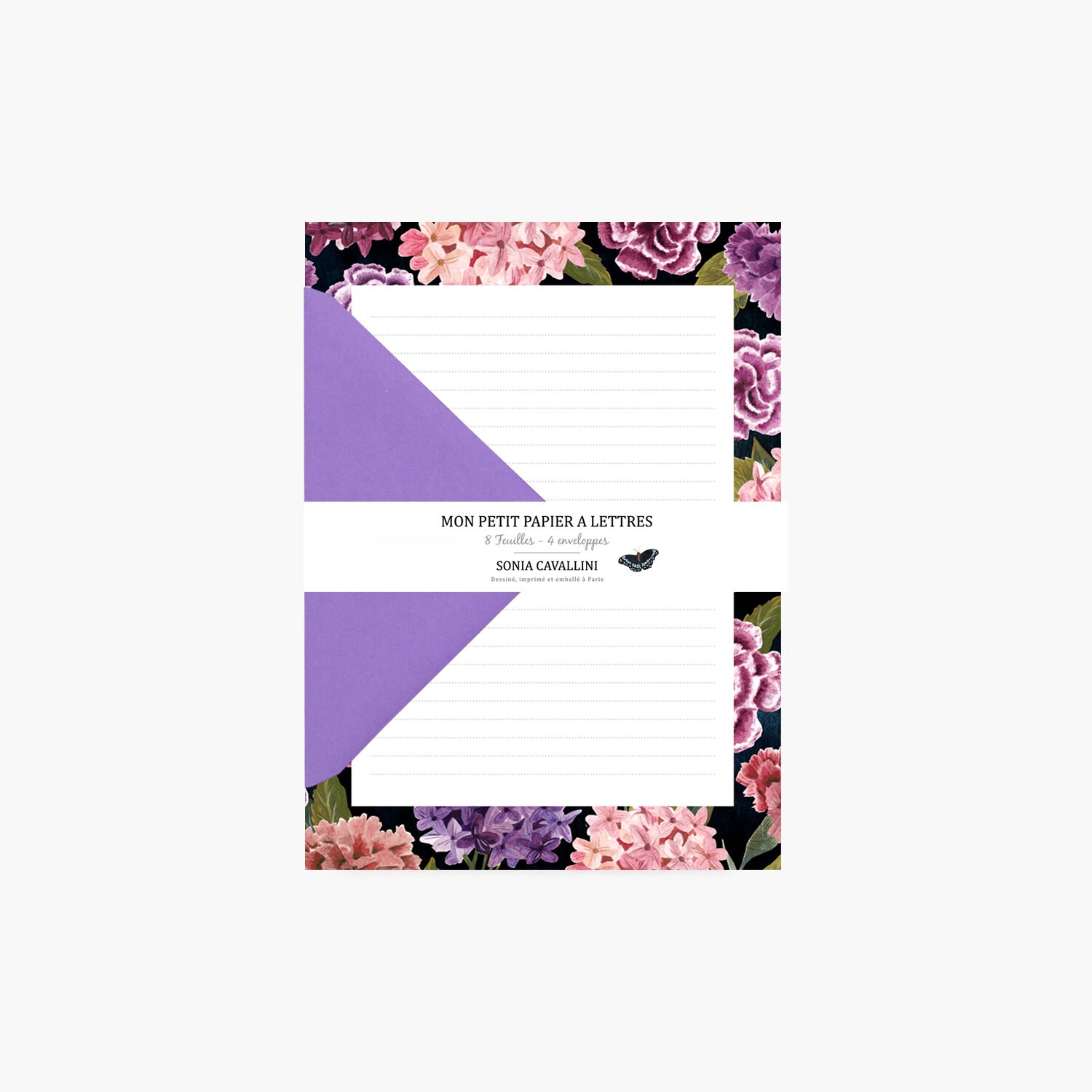 Letter Set Letter Writing Set Watercolor Flowers Etsy