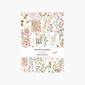 Notebook A6, journal, diary, flowers pattern, floral, A6, stationery, english pattern, gift, Tagebuch, watercolor, little notebook, cute product logo