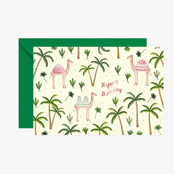 Card Happy Birthday Postcard Stationery Vintage Postcard Etsy