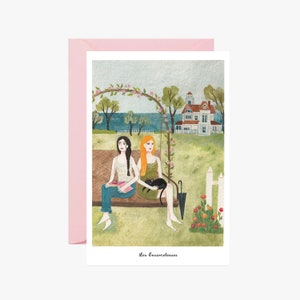 Postal, Las Brujas, tarjeta, Postkarte, halloween, ilustración, bruja, tarjeta de navidad, magia, película