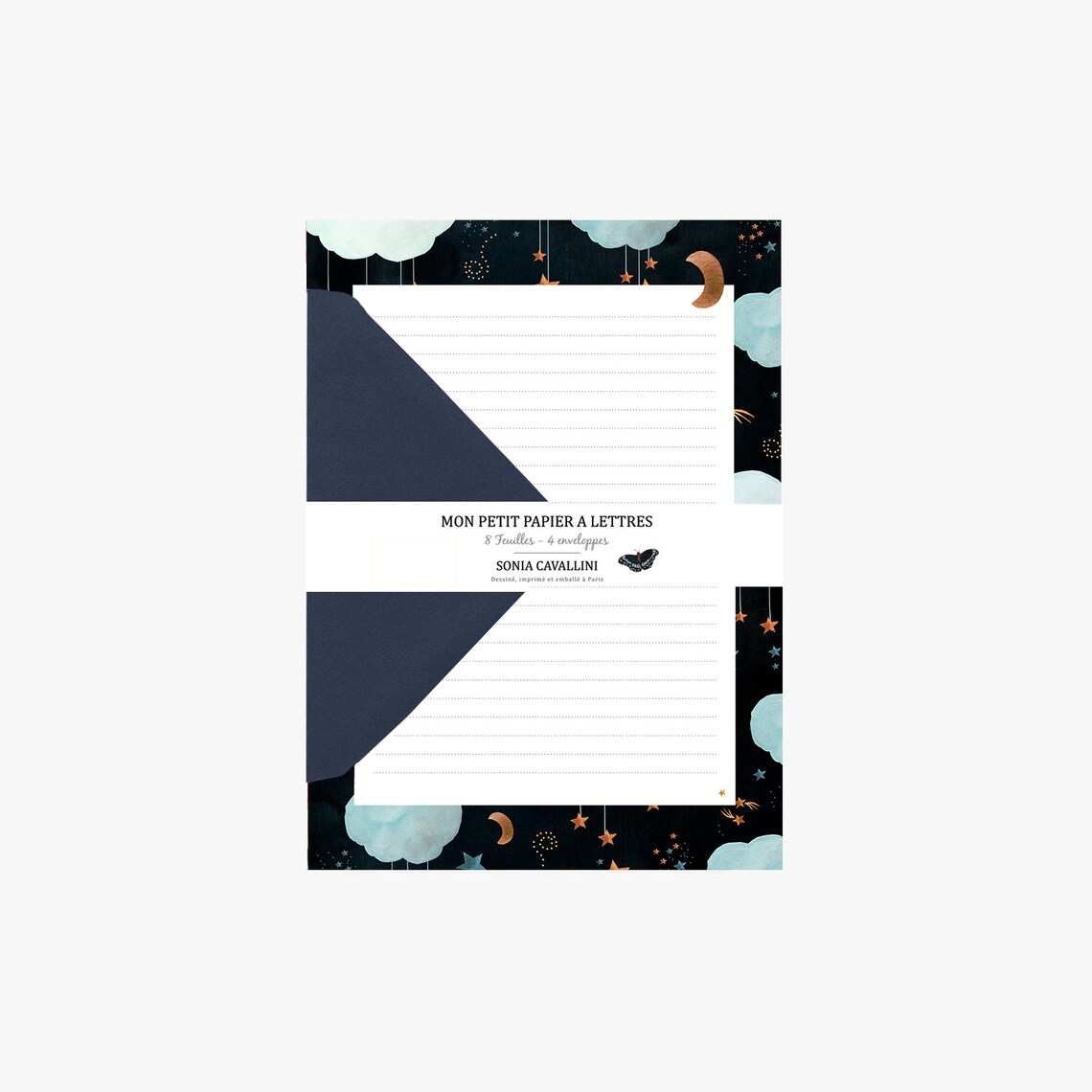 Letter Set Letter Writing Set Watercolor Stars Cosmos Etsy