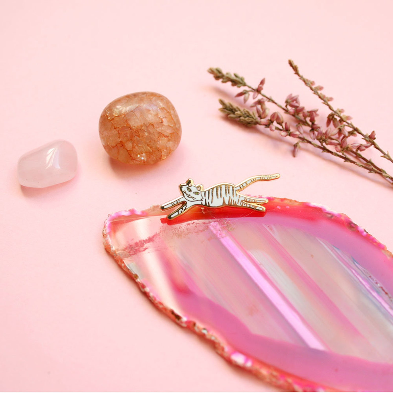 Enamel Pins Tiger Gold Metal Animal Gold Brooch Etsy